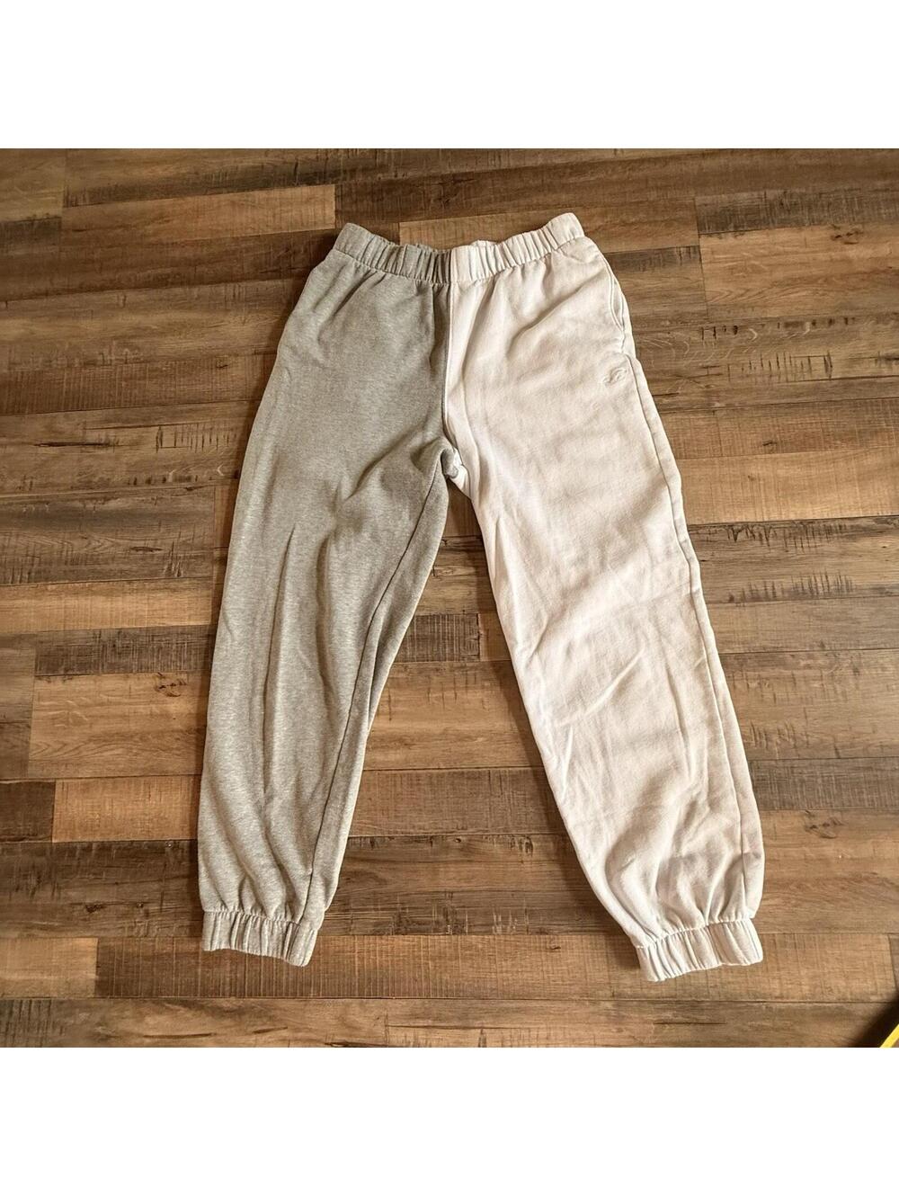 Women’s Hollister Ultra High-Rise Logo Gray/white Sweatpants Pants Joggers sz S